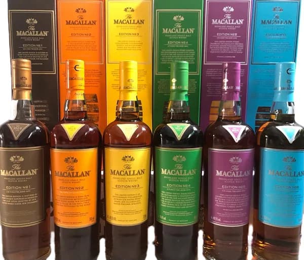 Macallan Edition 1-6 set
